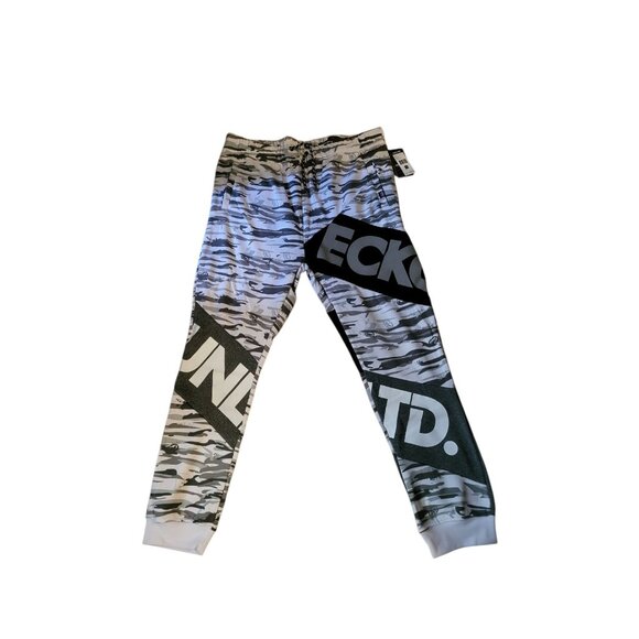 Ecko Unltd Men’s Fleece Jogger Pants White Camo - NWT 2XL - Picture 6 of 8